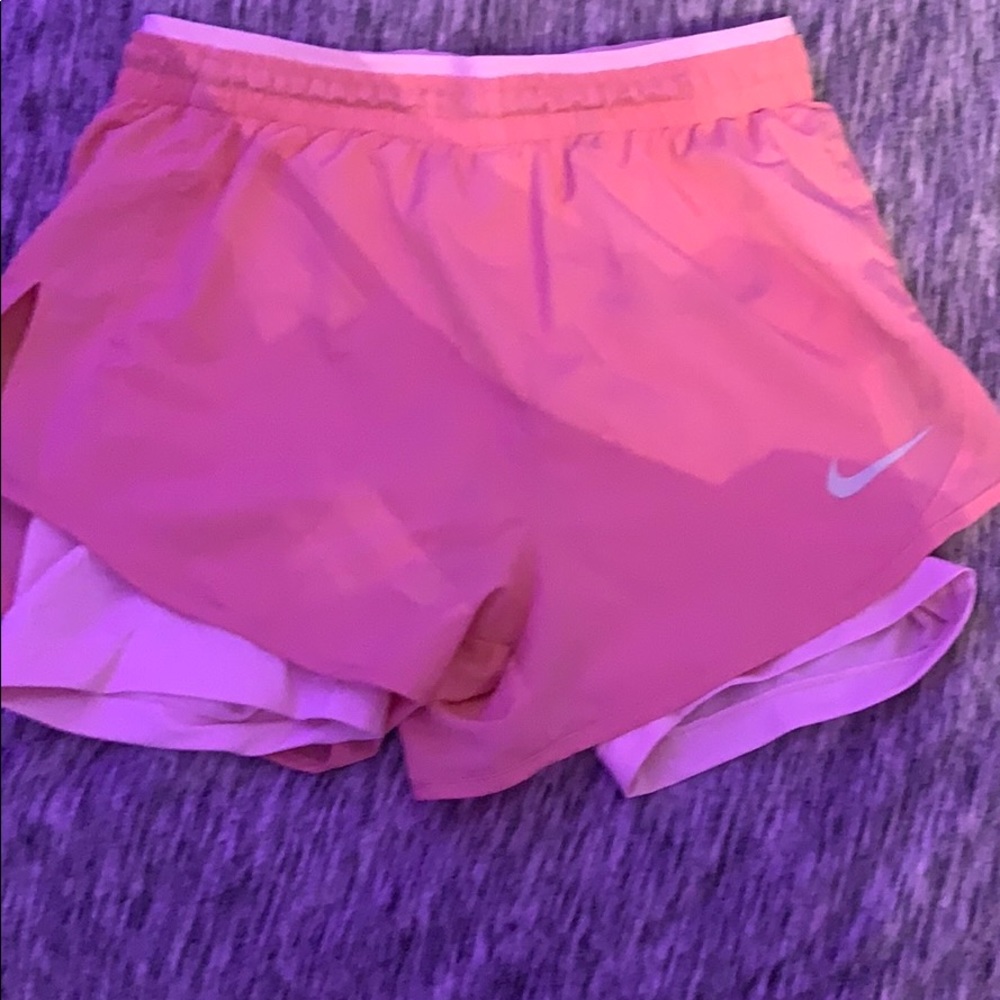 2 in 1 nike running shorts